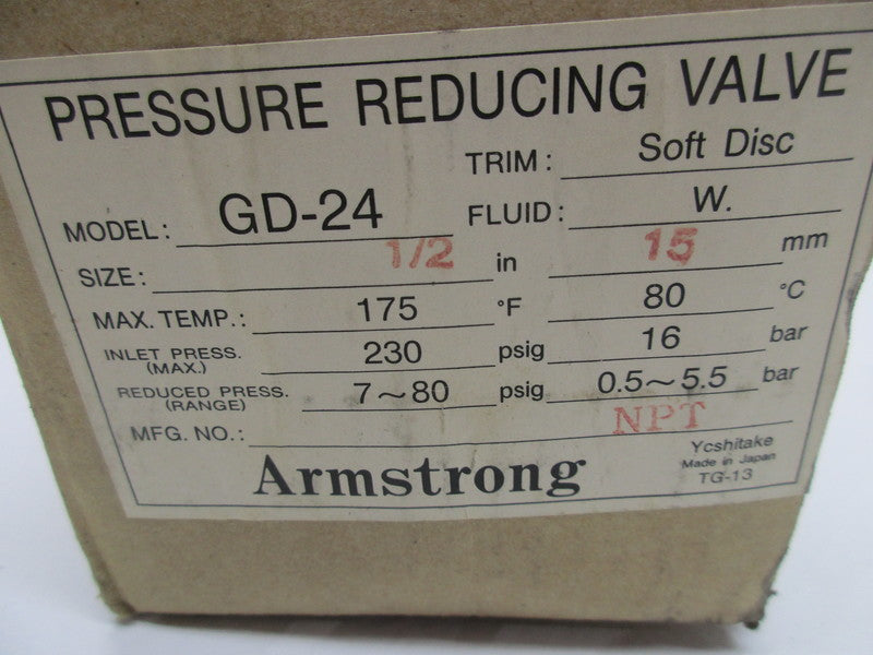 ARMSTRONG GD-24-1/2-7/80  NSMP