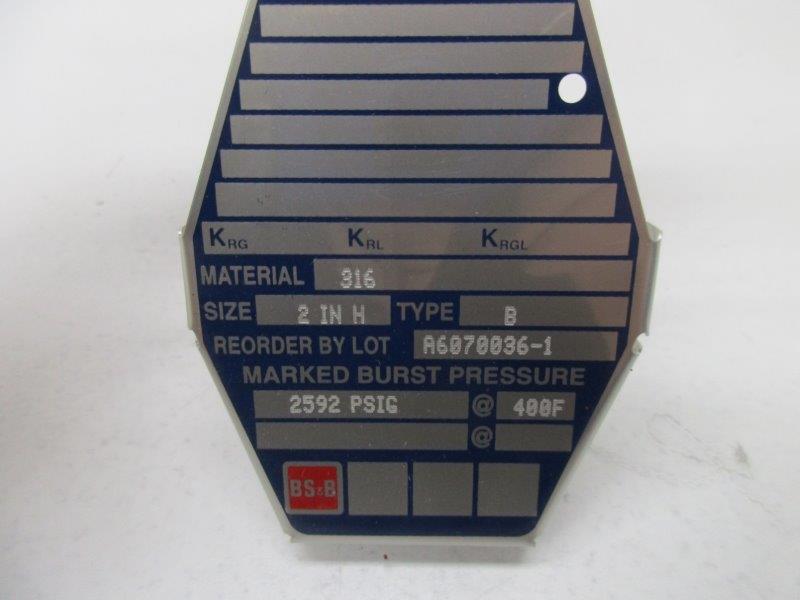 BS&B TYPE B A6070036-1  NSMP