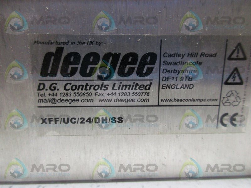 DEEGEE XFF/UC124/OH/SS YELLOW STROBE LAMP IN SS HOUSING  NSNP