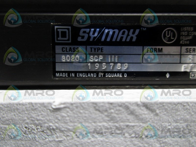 SQUARE D SYMAX 8020-SCP-111 CONTROLLER MODULE  UNMP