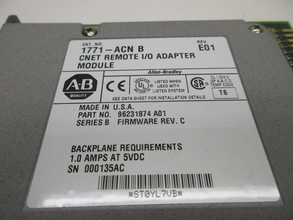 ALLEN BRADLEY 1771ACN SER. B  NSMP