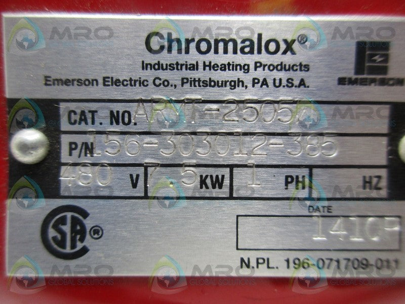 CHROMALOX ARMT-2505W IMMERSION HEATER  UNMP