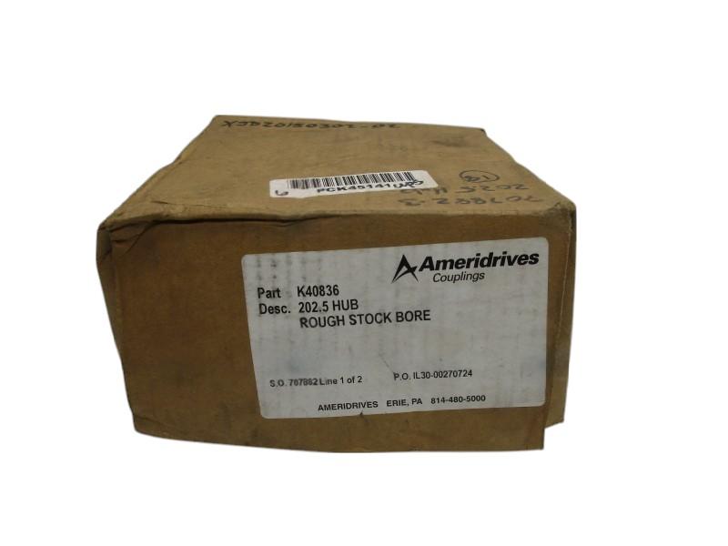 AMERIDRIVES K40836 ROUGH STOCK  BORE HUB  NSMP