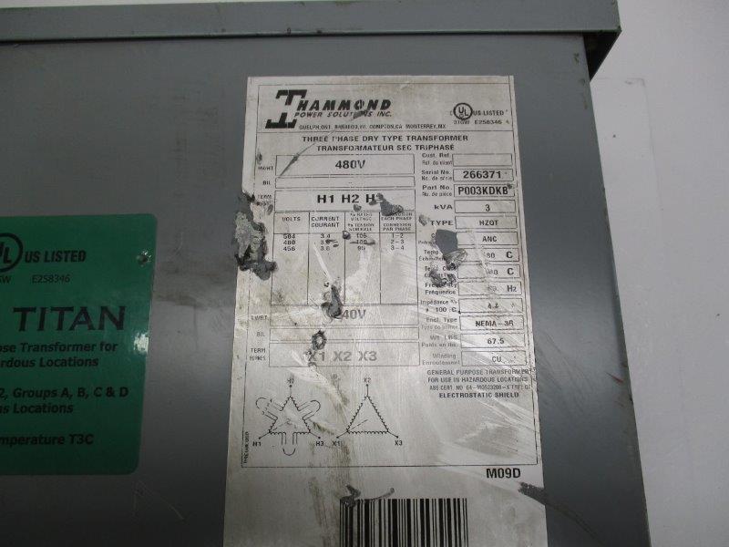 HAMMOND P003KDKB  UNMP