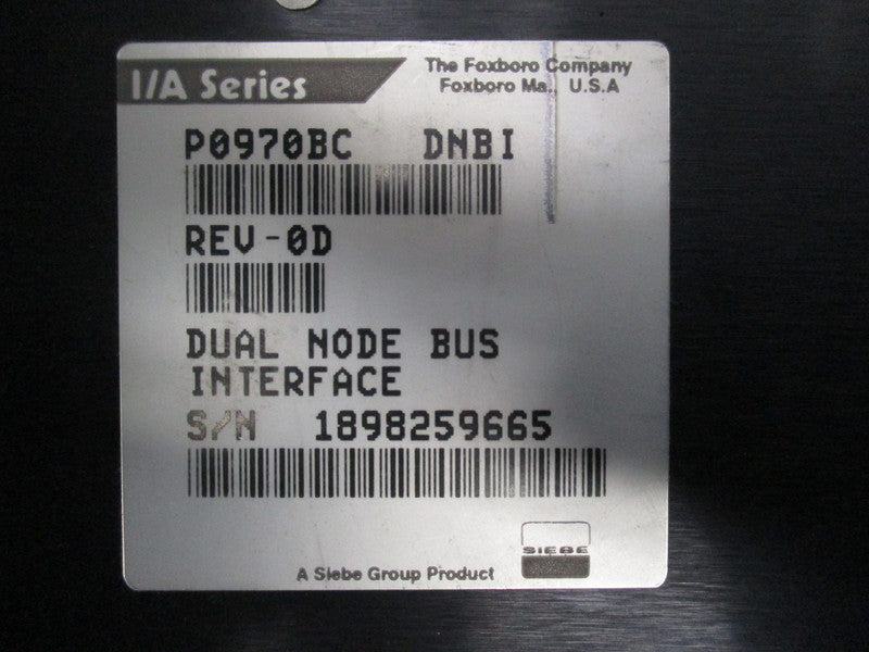 FOXBORO P0970BC-DNBI  NSNP