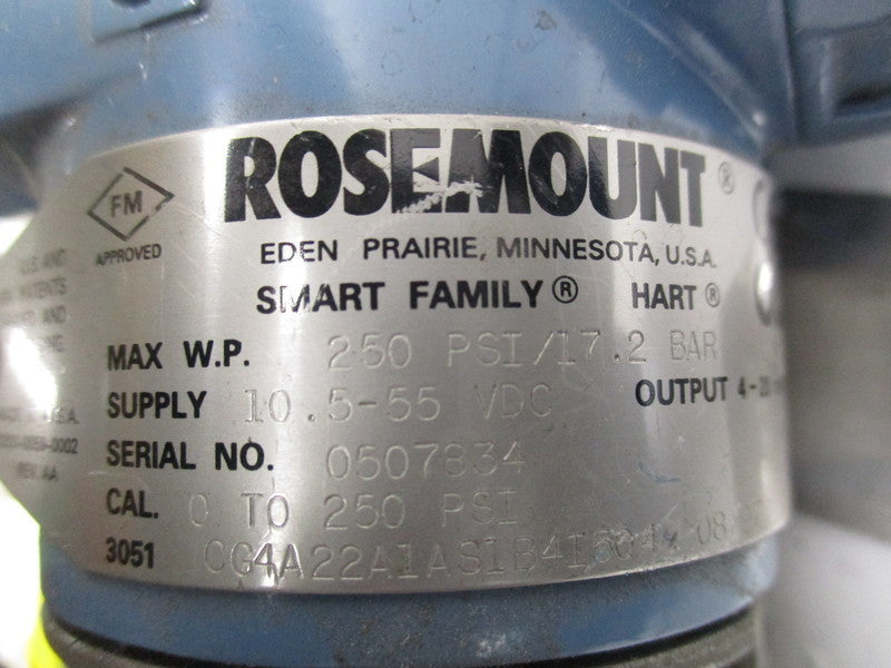 ROSEMOUNT 3051CG4A22A1AS1B4I5Q4  NSNP