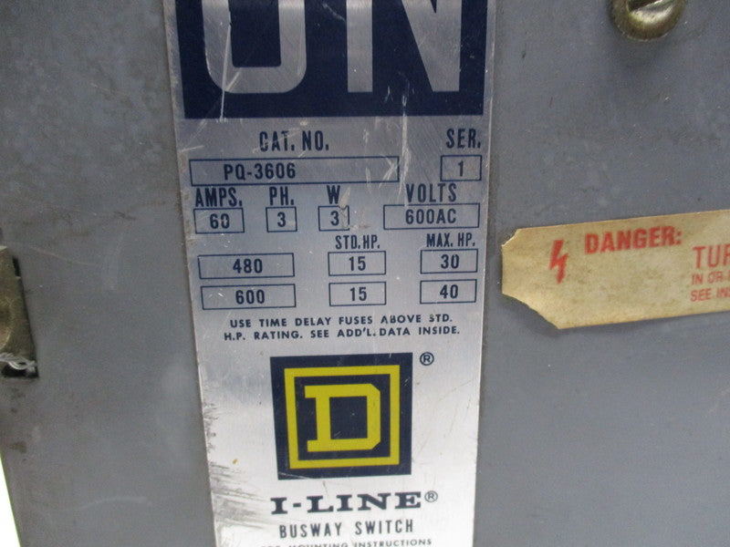 SQUARE D PQ-3606  UNMP