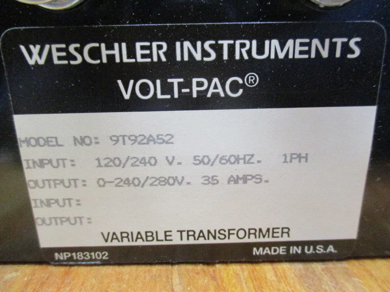 WESCHLER 9T92A52  NSNP