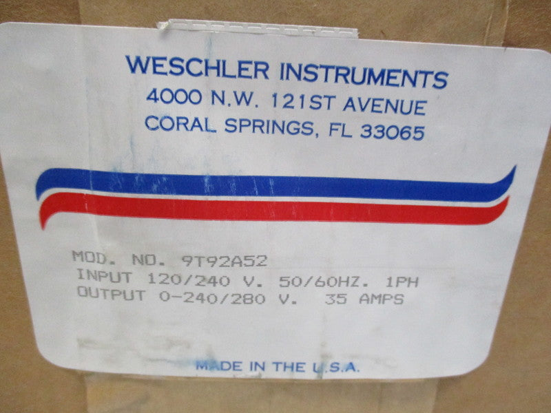 WESCHLER 9T92A52  NSMP