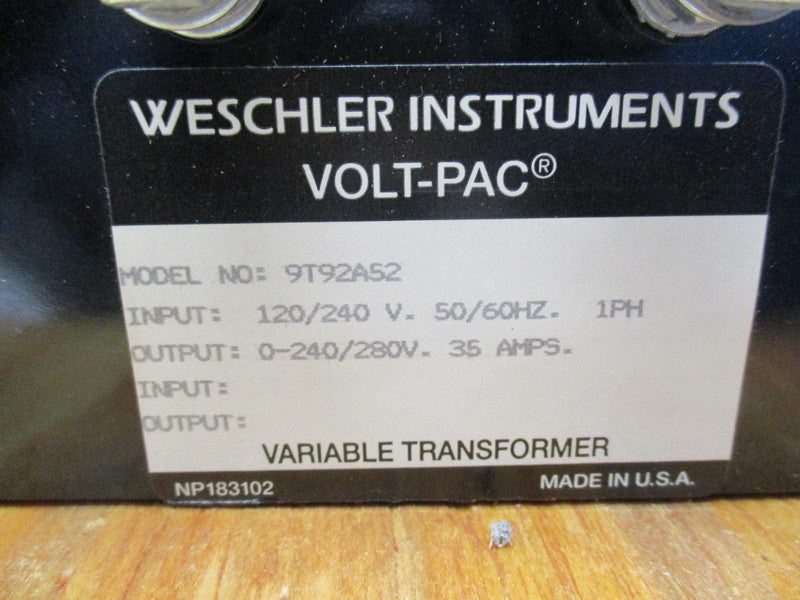 WESCHLER 9T92A52  NSMP
