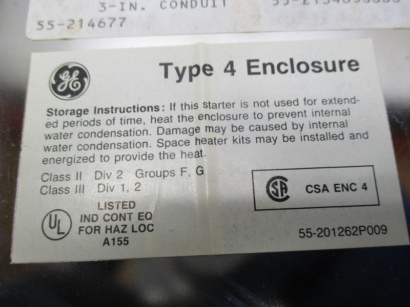 GENERAL ELECTRIC 55-201262P009 TYPE 4  UNMP