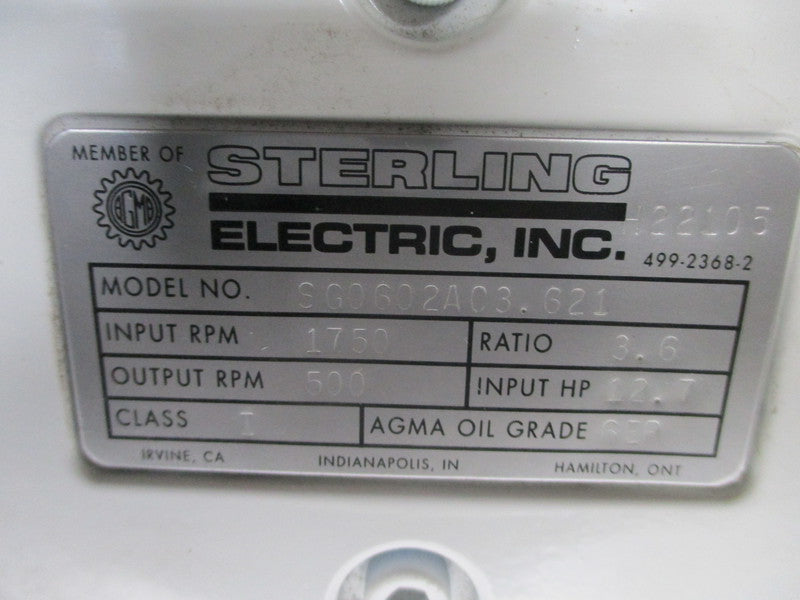 STERLING 2000HG SG0602AC3.621 NSNP
