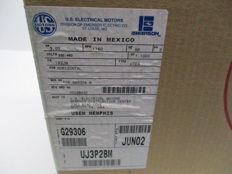 US MOTORS UJ3P2BM  NSMP