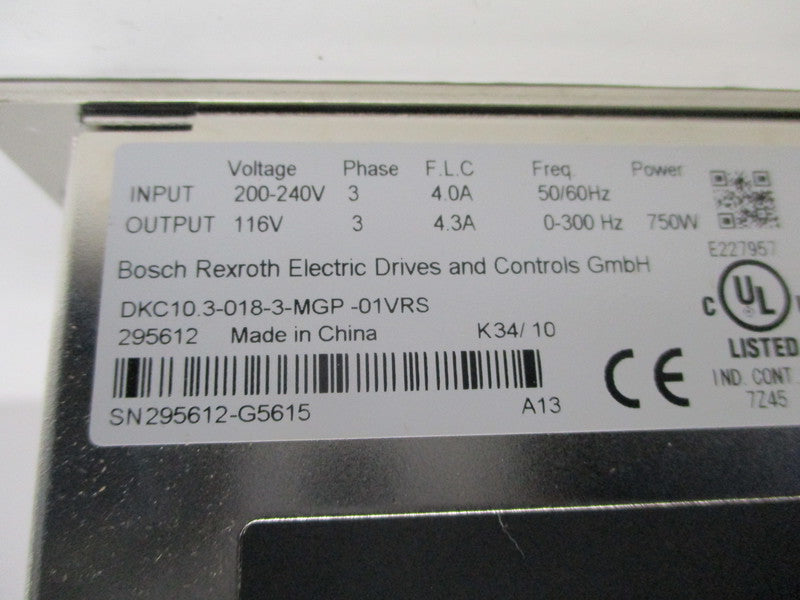 REXROTH DKC10.3-018-3-MGP-01VRS  NSMP