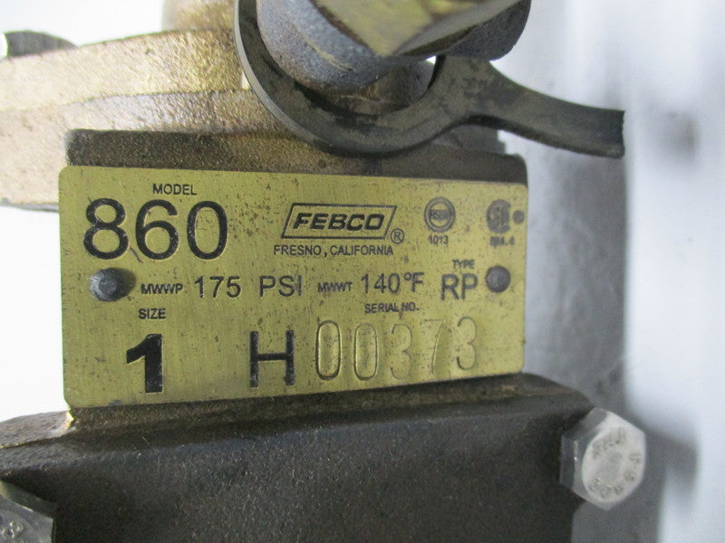 FEBCO MODEL 860 TYPE RP  UNMP