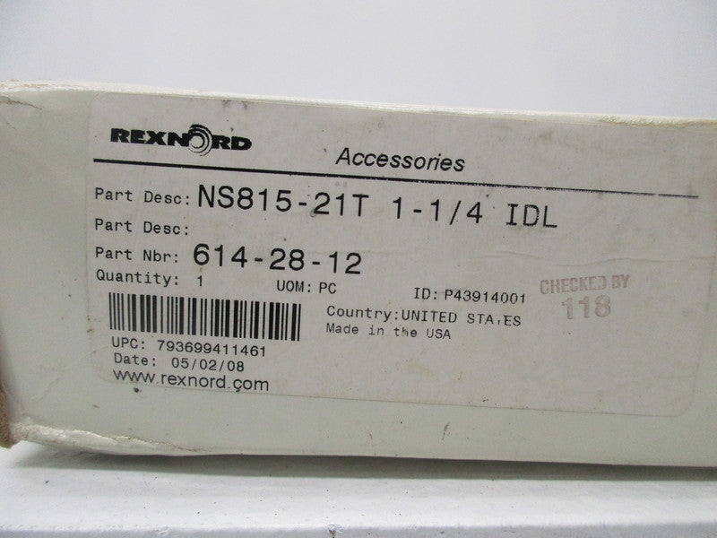 REXNORD 614-28-12 IDLER ROLLER CHAIN SPROCKET  NSMP