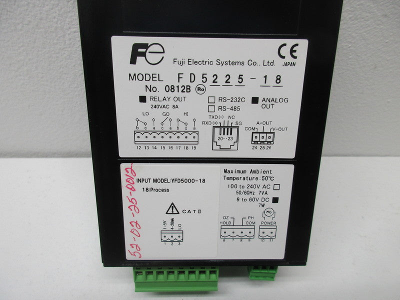 FUJI ELECTRIC FD5225-18 DIGITAL METER  NSNP