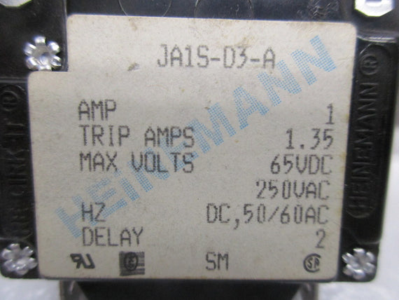 HEINEMANN JA1S-D3-A CIRCUIT BREAKER  NSNP