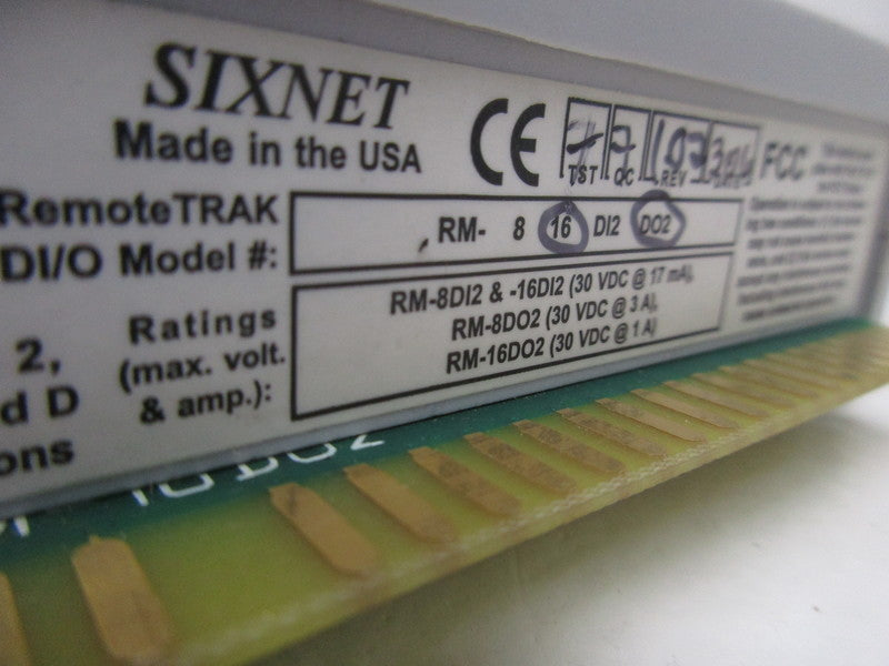 SIXNET RM- 8-16-DI2-DO2 OUTPUT MODULE  NSNP