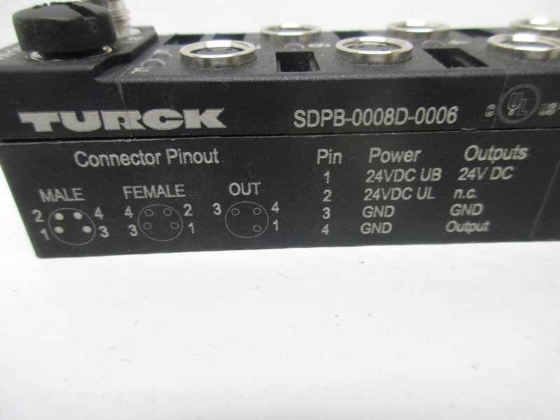 TURCK SDPB-0008D-0006 CONNECTOR PINOUT  NSNP