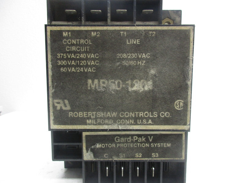 ROBERTSHAW CONTROLS MP50-1201 MOTOR PROTECTOR TIME DELAY  UNMP