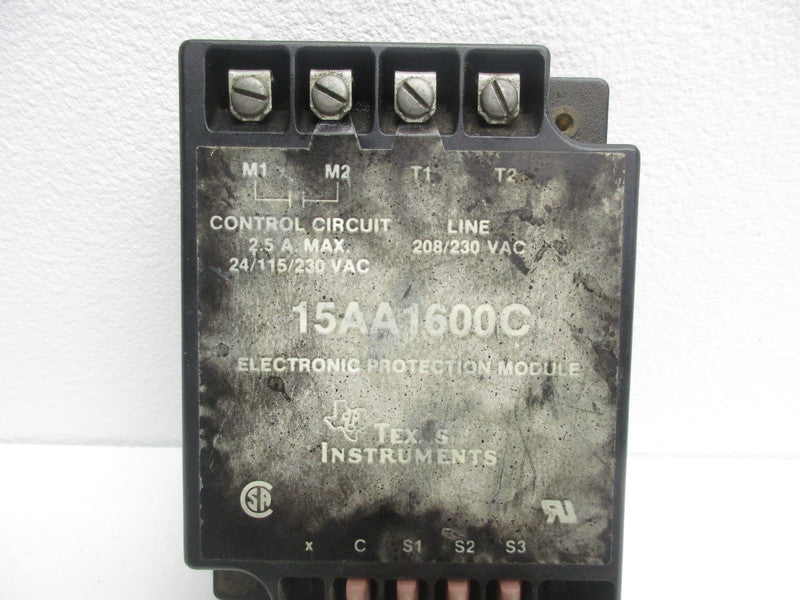 TEXAS INSTRUMENTS 15AA1600C ELECTRONIC PROTECTION MODULE  UNMP