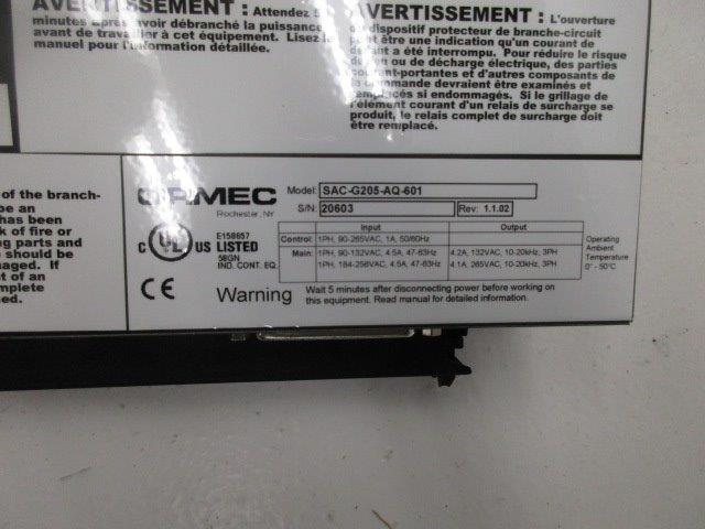 ORMEC SAC-G205-AQ-601 NSMP