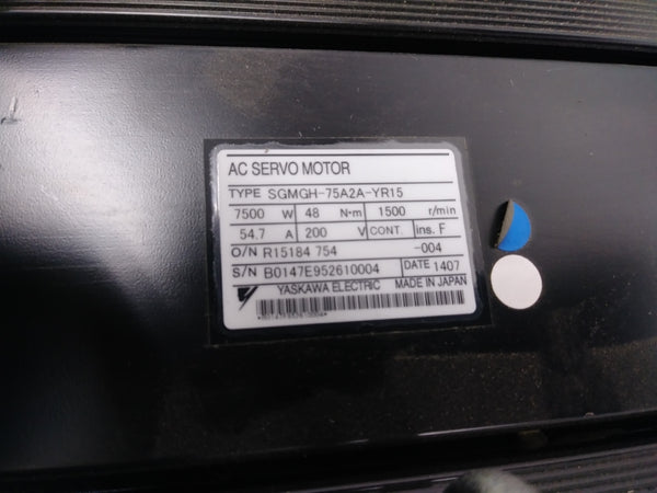 YASKAWA SGMGH-75A2A-YR15 NSNP
