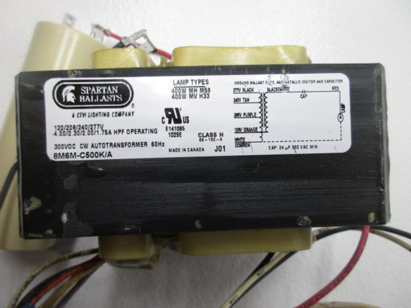 SPARTAN 8M6M-C500K/A BALLAST KIT 400W METAL HALIDE/MV  NSMP
