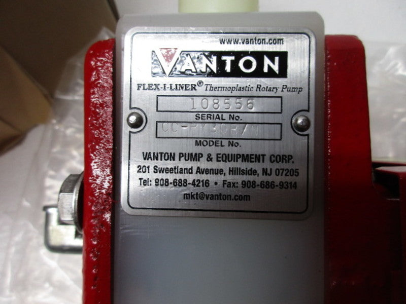 VANTON CC-PY30B/N PUMP FLEX-I-LINER ROTARY PUMP  NSMP