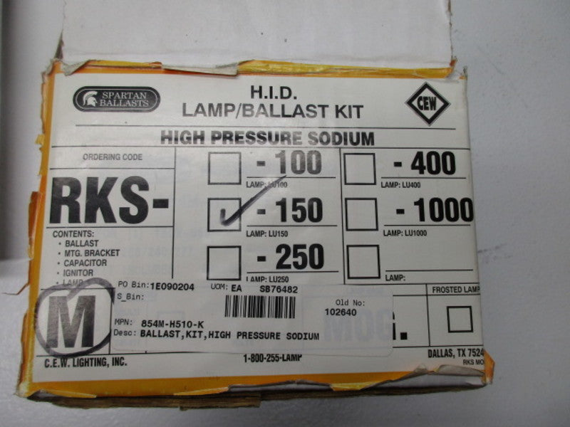 SPARTAN RKS-150M BALLAST KIT 150W HIGH PRESSURE SODIUM  NSMP