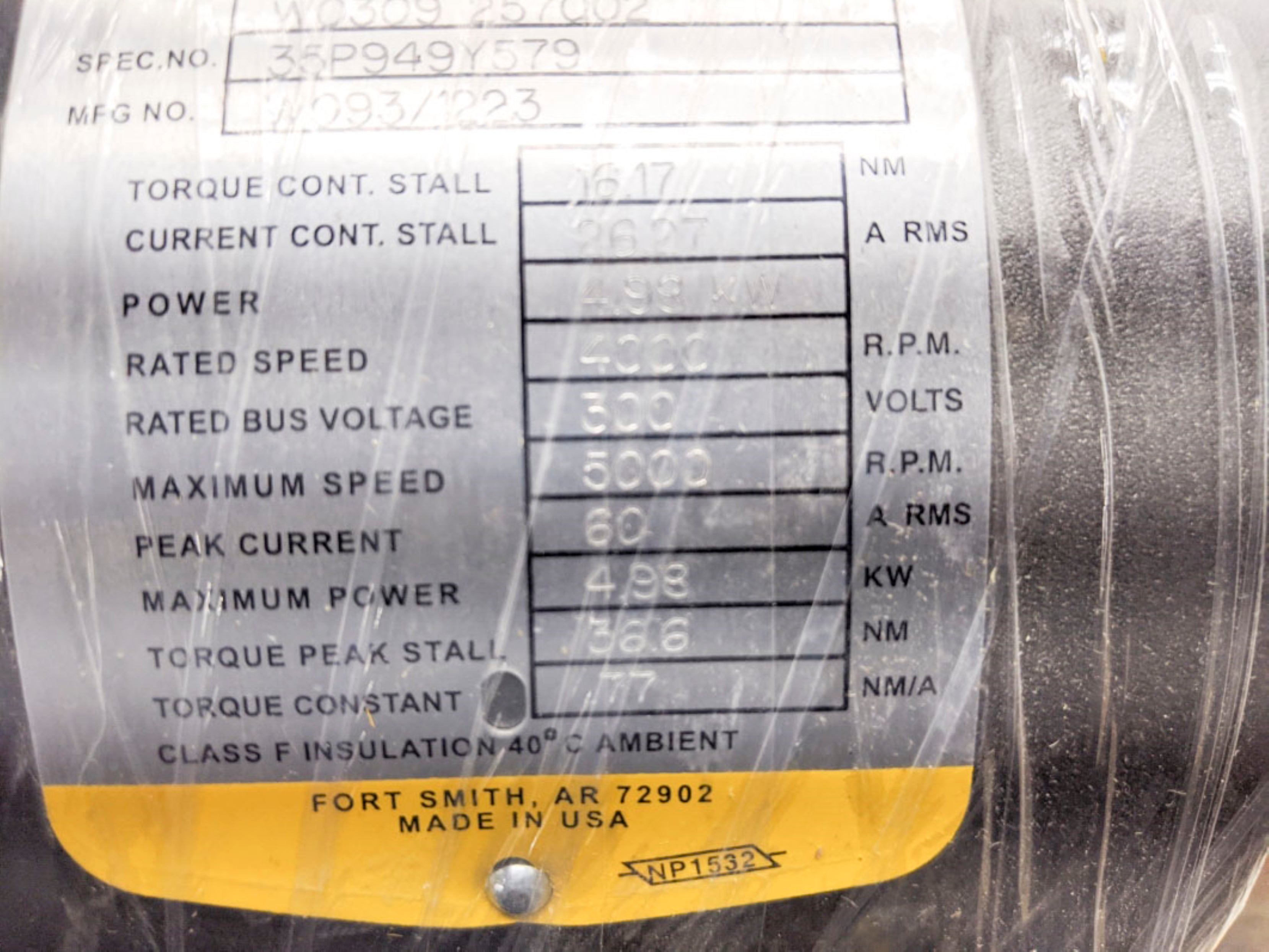BALDOR BSM6F18-75-C NSNP