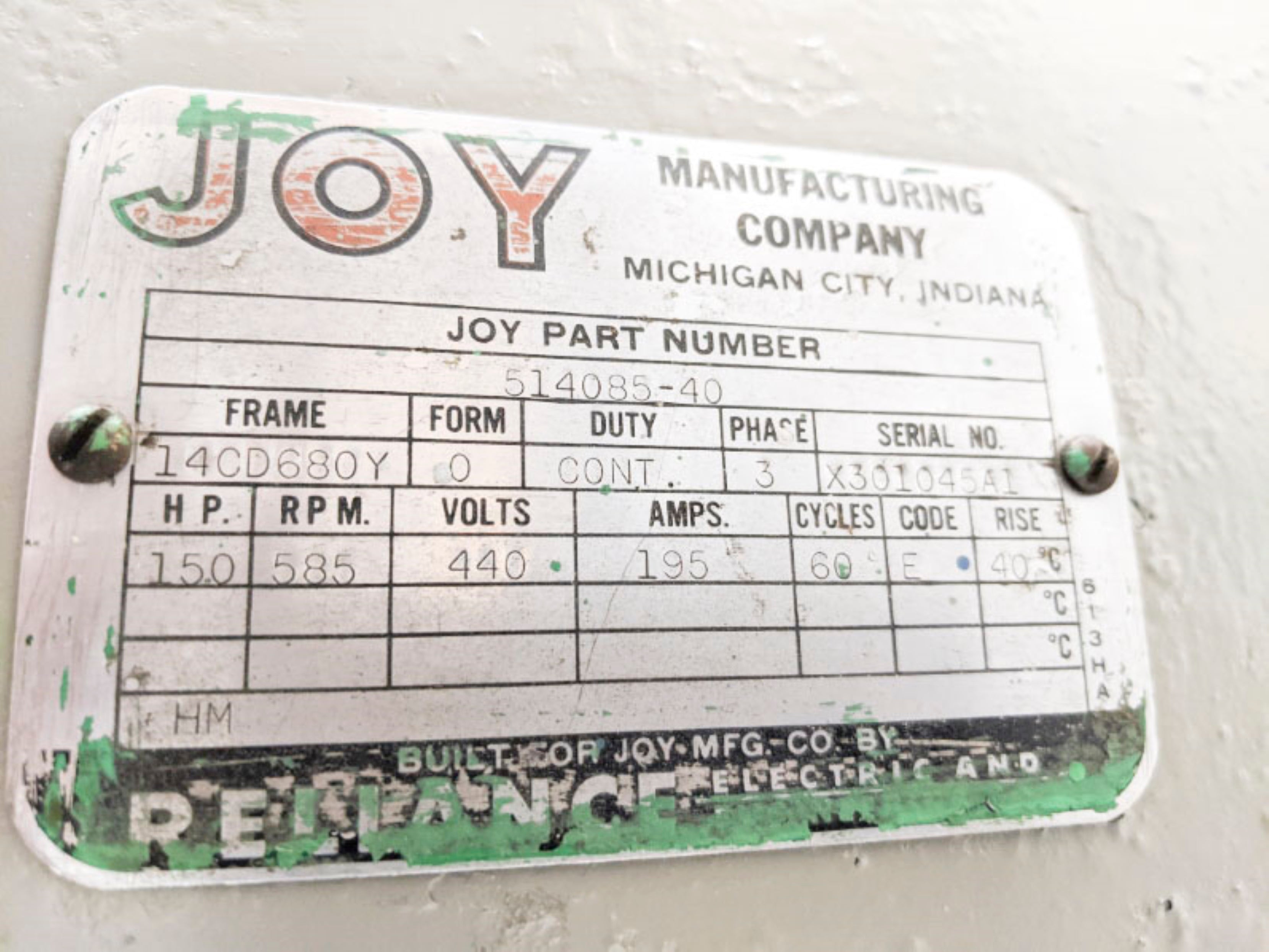 JOY 514085-40 14CD680Y (AS PICTURED) REMAN