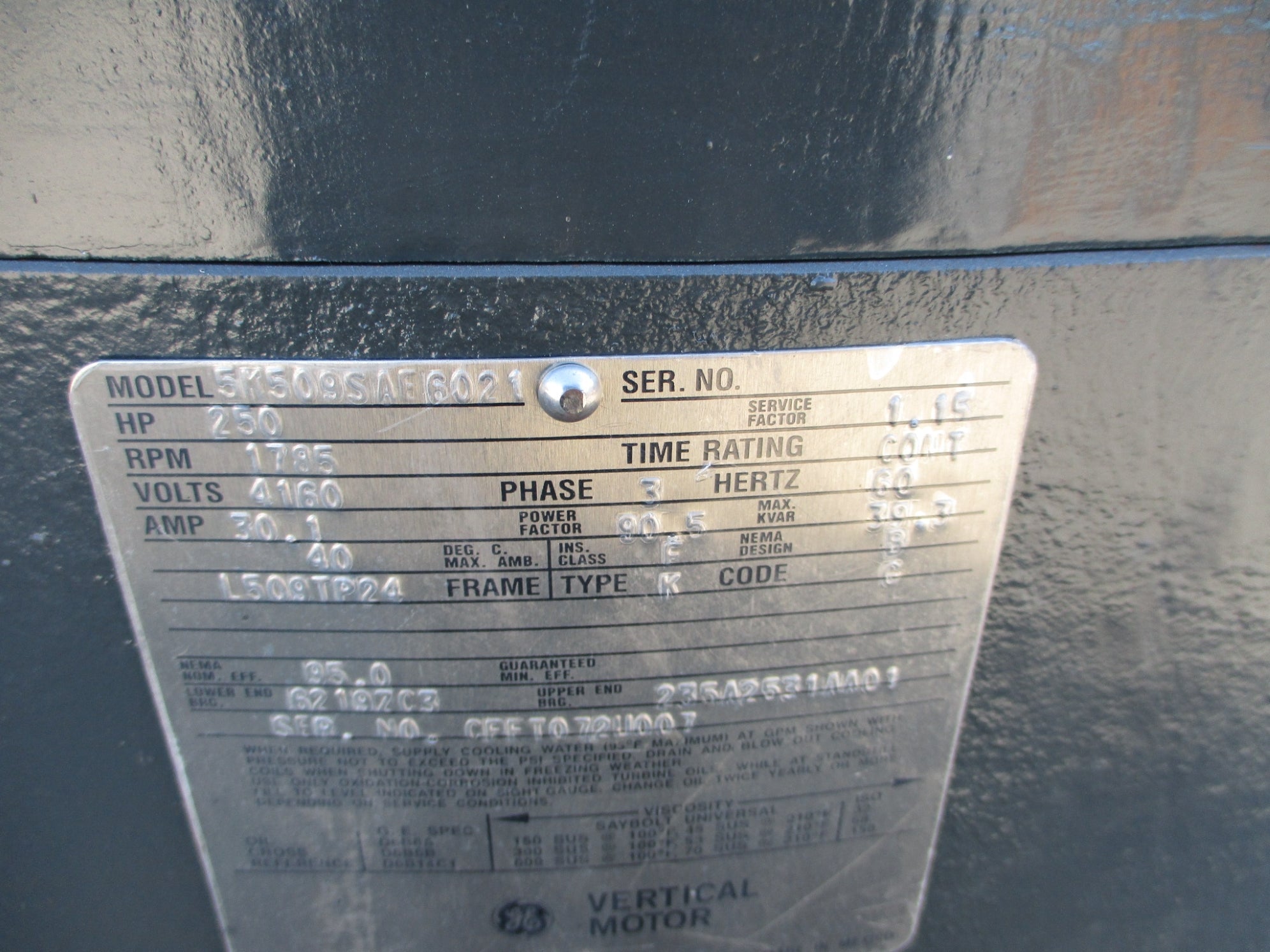 GENERAL ELECTRIC 5K509SAE6021 NSMP