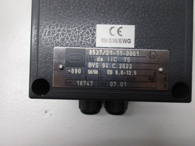 STAHL 8527/21-11-0001 CIRCUIT BREAKER 9-12.5A  NSMP