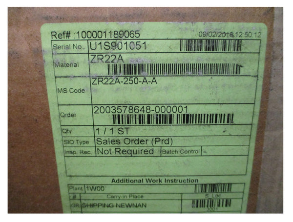 YOKOGAWA ZR22A-250-A-A NSMP
