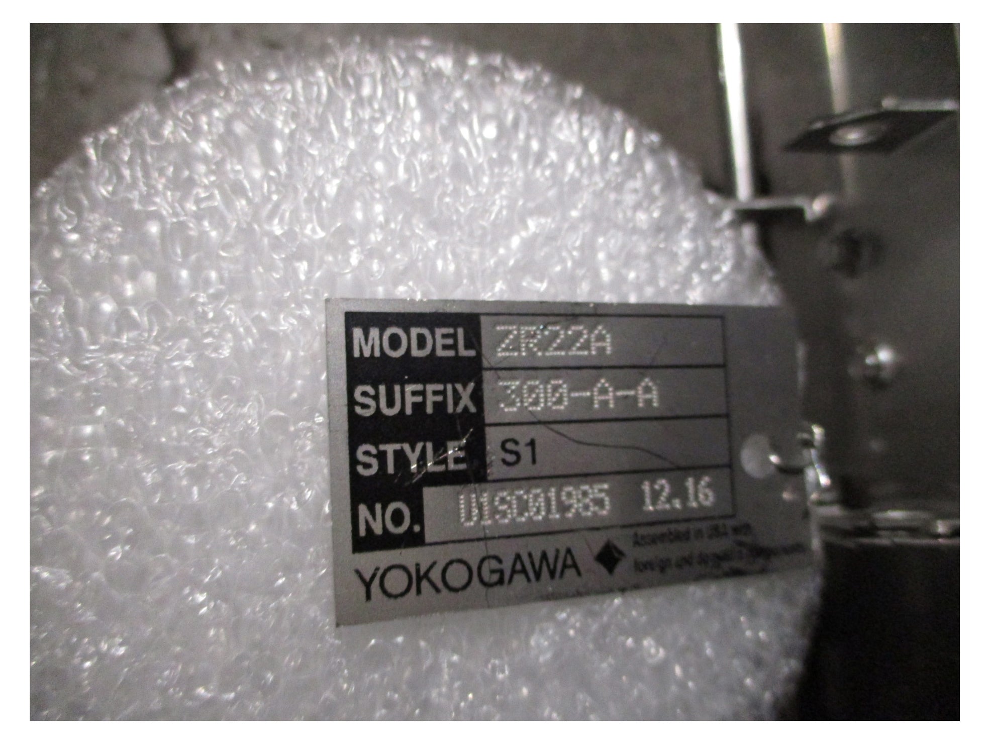 YOKOGAWA ZR22A-300-A-A NSMP