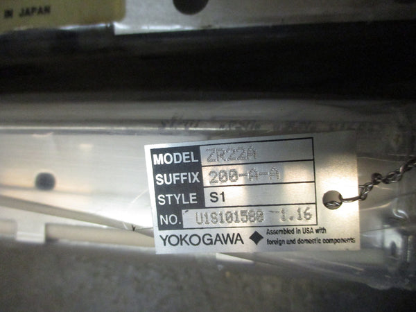 YOKOGAWA ZR22A-200-A-A NSNP