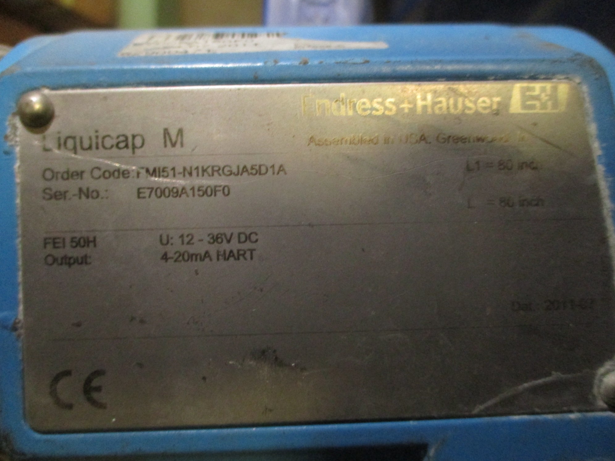 ENDRESS HAUSER FMI51-N1KRGJA5D1A UNMP