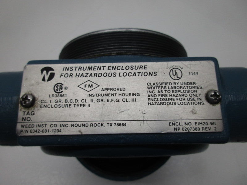 WEED INSTRUMENTS EIH20-WI EXPLOSION PROOF INSTRUMENT ENCLOSURE  UNMP
