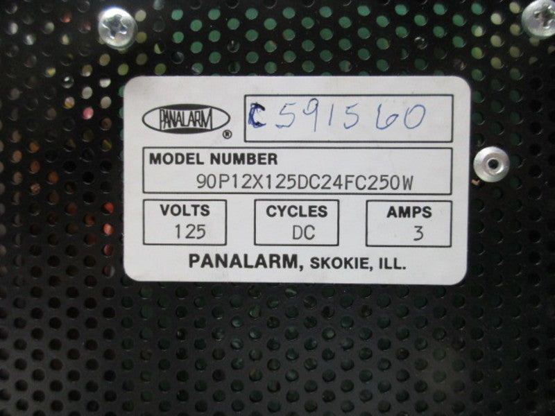 PANALARM 90P12X125DC24FC250W POWER SUPPLY 125VDC  NSNP