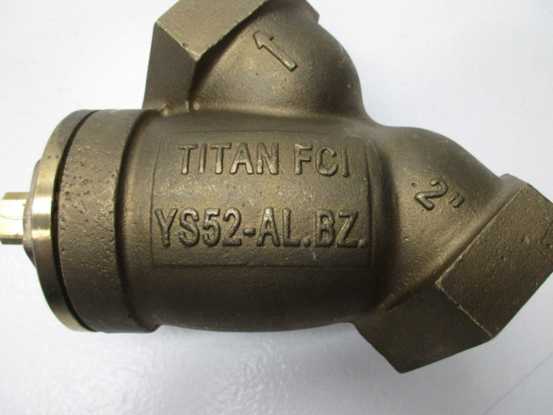TITAN YS52-AL.BZ 2" NPT BRASS Y STRAINER 400 WOG  NSNP