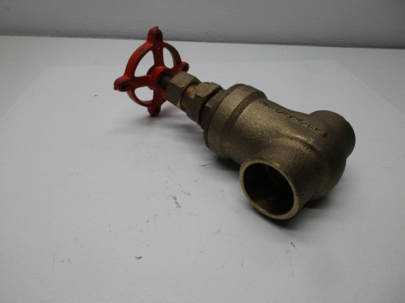 STOCKHAM B-112 1-1/4 CxC BRASS GATE VALVE 200 CWP  NSNP