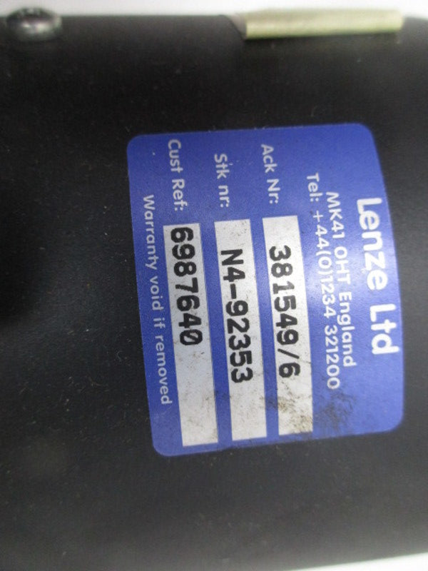 LENZE 381549/6 GEARMOTOR 200 VAC .2 A  NSNP