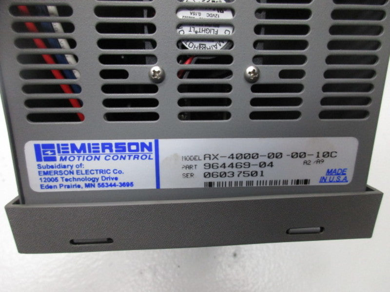 EMERSON AX-4000-00-00-10C AXIMA 4000 SERVO CONTROLLER  NSMP
