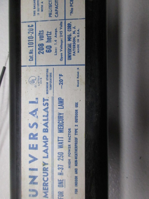 UNIVERSAL 1010-20G 208V MV BALLAST 250W  NSNP