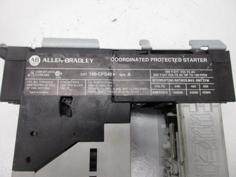 INDUSTRIAL SPARE PART 190-CPS40D SER. A (AS PICTURED) UNMP