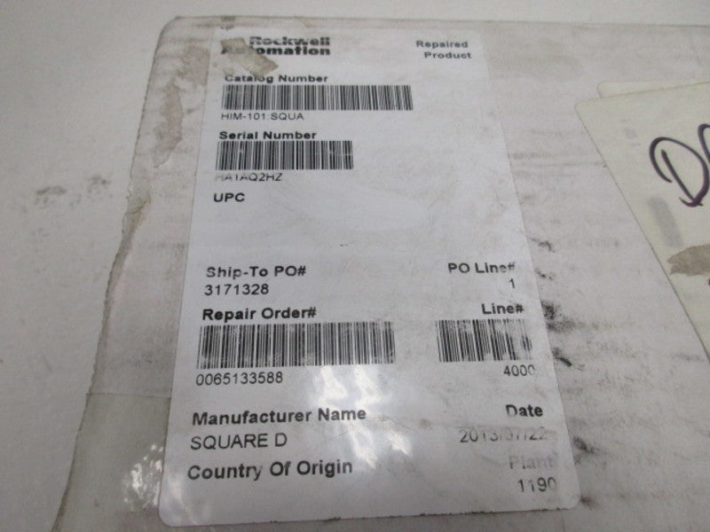 SQUARE D 8030HIM101 SER. A SYMAX 8-POINT INPUT MODULE  REPAIRED