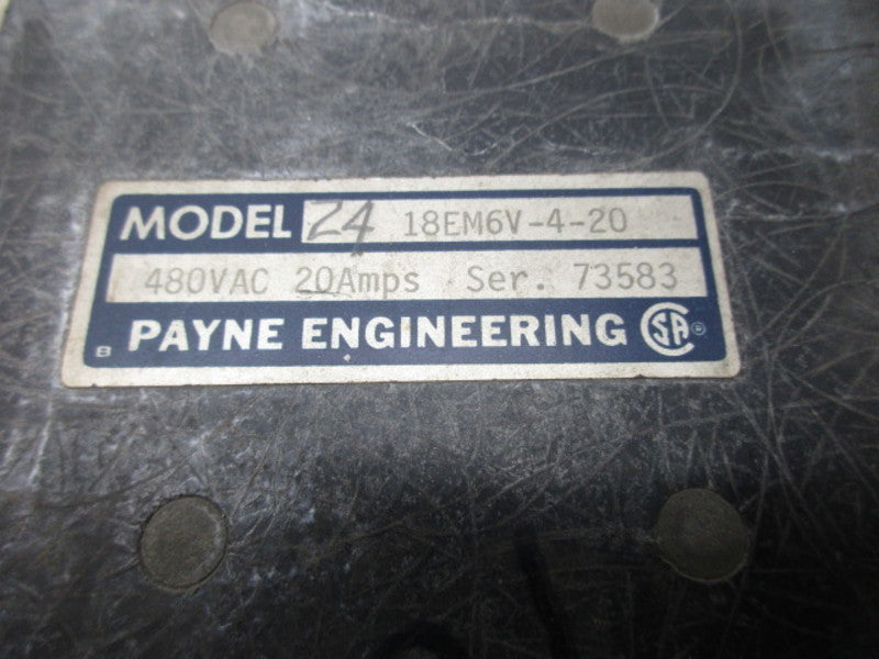 PAYNE ENGINEERING 18EM6V-4-20  UNMP