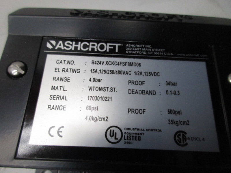 ASHCROFT B424VXCKC4FDF8M06  NSMP